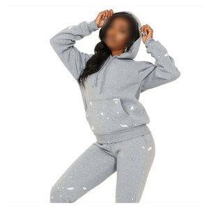 Recién llegado, conjunto de terciopelo de 2 piezas para mujer, Top de manga larga de Color sólido y pantalones acampanados para invierno para trajes de otoño - Product Image 3