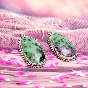 Natural Multi Sapphire Stud <b>Earrings</b> Rose Gold 925 Sterling <b>Silver</b> Jewelry Perfect <b>Wedding</b> Gift for Her - Product Image 1