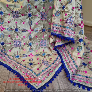 100% qualité d'exportation 10 pièces Phulkari brodé Dupatta avec Dupatta traditionnel conçu à la main pour les filles et les femmes - Product Image 4