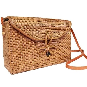 Bolso de mimbre de diseño de alta estética, bolso de compras, moda de mimbre, bolso de verano artesanal/SISU - Product Image 2