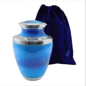 Urnes funéraires en aluminium pour animaux de compagnie et bébés, faites à la main, fourniture d'exportateur indien de haute qualité - Product Image 1