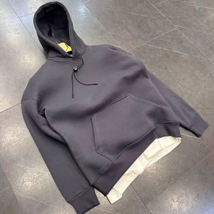 Sudadera con Capucha para Hombre, Manga Larga, Estilo Casual, Algodón Jersey, Otoño, Impresión Digital Personalizada, Teñido Liso, Transpirable, Ecológico - Product Image 1