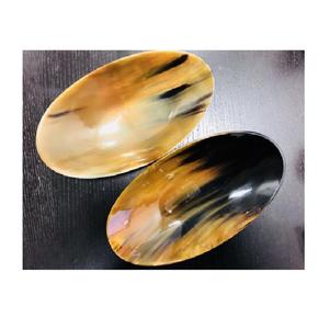 Bol à salade décoratif en corne de buffle polie fait à la main, vaisselle de comptoir, bol de service, vaisselle écologique et légère - Product Image 5