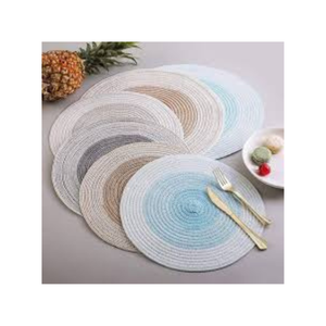 Super Simple Beige <b>Black</b> Lines <b>Square</b> Printed Cotton Linen Placemats Set of 4 Minimalist Striped Washable Placemats for Home Use - Product Image 6