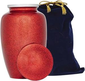 Urnas de latón para hombres y mujeres Urnas decorativas para cenizas de adultos Urnas de cremación Urnas hechas a mano Urnas funerarias - Product Image 5