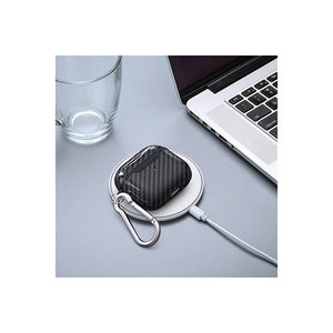 Étui de protection Netzy Air-Pods 4 en silicone vert - Étui antichoc pour écouteurs avec airbag vert - Product Image 1