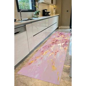 พรมหินอ่อนสีชมพูและสีทอง: พรมสำเนียงระยิบระยับที่ทันสมัยพรม chenille - Product Image 5
