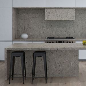Terre Grey Carrara 2cm 3cm Polished Quartz Slab Modern Eco-Friendly Kitchen Countertop Bulk Commercial Construction Use Prefab - Product Image 1