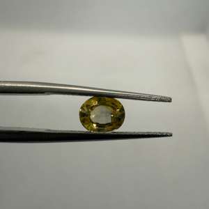 Piedra preciosa suelta de corte escalonado ovalado de buen Color Zafiro Amarillo Natural al por mayor 6,42x5,29x3,20mm 1,01cts para la fabricación de joyas para anillos - Product Image 5