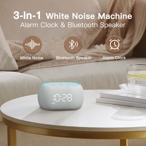 Hifid âm thanh máy dành cho người lớn tiếng ồn Trắng máy đồng hồ báo thức kỹ thuật số với 8 thức dậy nhạc chuông - Product Image 2