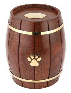 Urne funéraire pour animaux de compagnie en bois de style américain de luxe, écologique et durable, avec des motifs personnalisables et une capacité de 200 à 220 pouces cubiques - Product Image 2