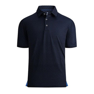 Polo de golf pour hommes, manches courtes avec col, tissu tricoté doux, vêtements de sport pour l'entraînement physique, tenues de tous les jours - Product Image 3