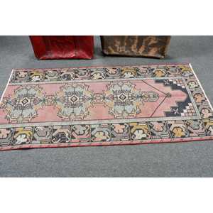Vintage Turkish Rug 2.9x6.3 ft, <b>Red</b> Ombr <b>Wool</b> Rug - Product Image 3