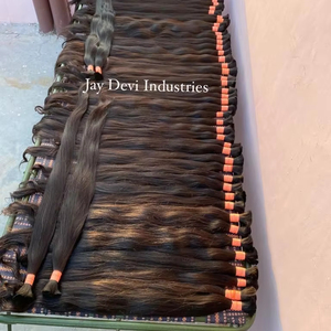 El mejor proveedor de tejido de cabello 100% sin procesar con cutícula alineada, extensión de templo Natural EN LA India, venta al por mayor de cabello indio virgen crudo - Product Image 1