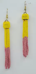 Ventas calientes de tendencia para mujeres Pendientes de diseño de bordado de perlas multicolores de moda por artesanía MD - Product Image 2