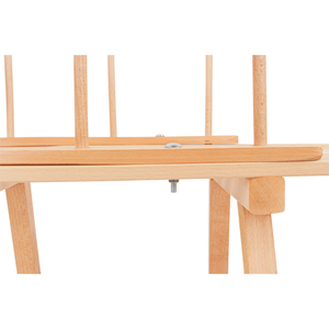Luge en bois de hêtre avec dossier amovible, patins en acier de 88 cm, finition naturelle laquée écologique, vente en gros, personnalisable - Product Image 5