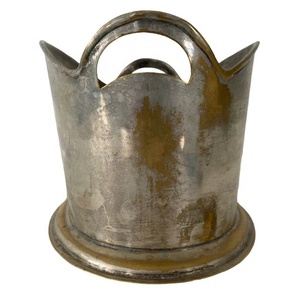 Seau à glace à champagne vintage en métal de haute qualité ou refroidisseur de vin pour les fêtes intérieures ou extérieures personnalisables - Product Image 5