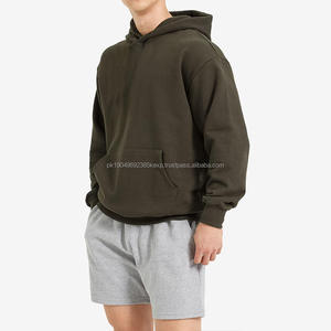 Sweats à capuche streetwear personnalisés pour hommes, approvisionnement ODM, sweats à capuche surdimensionnés en coton et polyester, molleton lourd, pull sport - Product Image 2