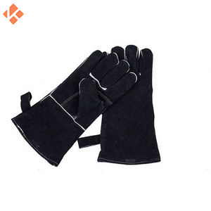 Guantes de seguridad de soldadura de trabajo resistentes al calor con forro suave y logotipo personalizado - Product Image 4