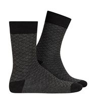 90% bambou naturel antiallergique hautement respirant chaussettes à motif croisé Textile turc de haute qualité