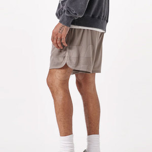 Pantalones Cortos Deportivos Casuales para Hombre con Tela de Malla Personalizada, Cintura Elástica, Diseño Sólido, Ecológicos, de Secado Rápido y Transpirables - Product Image 3