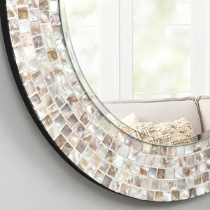 Hot Selling Product Capiz Shell Bathroom <b>Mirror</b> Decor <b>Mirrors</b> Decoration Wall Customize Package <b>Makeup</b> Vanity <b>Mirror</b> - Product Image 3