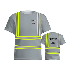 Camisa de trabajo de seguridad ignífuga reflectante de manga corta Ropa de trabajo industrial de alta visibilidad Polo fluorescente de construcción - Product Image 2