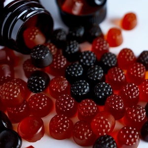 Gommes de mélatonine aromatisées naturelles de 5mg, supplément vitaminique d'aide au sommeil pour adultes de marque privée OEM, sous forme galénique de bonbons - Product Image 1