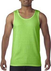 Custom Logo 100% Cotton O-Neck <b>Tank</b> Top for Men Muscle Fit Solid Pattern Breathable Heat-Transfer Printed Workout Sportswear - Product Image 5