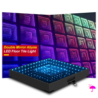 SHTX Großhandel Magnetische 3D Infinity Spiegel LED Tanzfläche Wasserdichte Fliesen für Hochzeiten Events Nachtclubs Partys Bühnenaufbau
