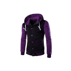 Chaqueta de béisbol universitaria vintage con logotipo personalizado para hombre, diseño clásico de botones, uniforme de equipo de lona personalizado, venta al por mayor - Product Image 5