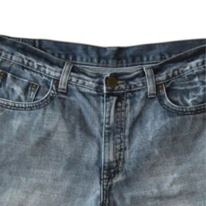 Short en jean pour homme de couleur bleue 100% coton de haute qualité et personnalisé avec style droit, short pour homme - Product Image 4