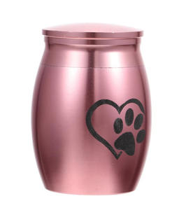 Handmade Brass Pet Cremation Urns Funeral Urns For Cat and <b>Dog</b> Ashes Burial Urns - Product Image 1