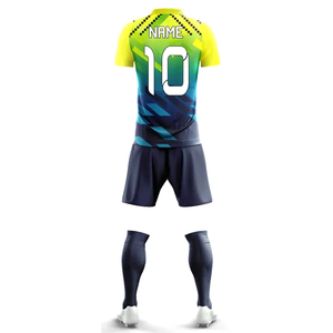 Vente directe d'usine, ensembles de maillots de football pour hommes, couleurs personnalisées, sublimation, 100% polyester, logo personnalisé, vente chaude, taille adulte - Product Image 6