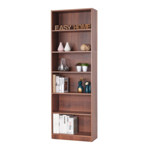 6-grid Solid-core Adjustable <b>Bookcase</b> Adopts E1 Board Walnut Color - Product Image 1