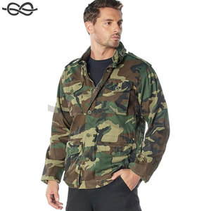 Veste de terrain légère vintage pour hommes, poches multiples, fermeture à glissière, bouton avant, tissu en coton durable, poignets réglables - Product Image 3