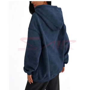 Sweat-shirts surdimensionnés pour adultes avec logo personnalisé, vêtements d'hiver, sweat-shirts surdimensionnés de couleur unie - Product Image 2