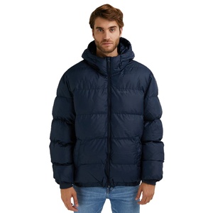 Veste d'extérieur pour homme |   Doudoune légère et respirante |   Vêtement d'extérieur en polyester tissé uni matelassé imperméable et coupe-vent - Product Image 1