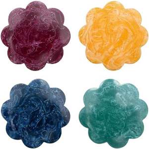 Posavasos de resina inspirados en el océano con tonos azules y dorados tapetes epoxi hechos a mano ideales para la decoración del hogar costero y juegos de regalo - Product Image 6