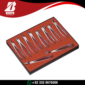 Kit de Fórceps para Extracción Dental de Alta Calidad, Instrumentos Quirúrgicos Dentales de Accionamiento Manual Hechos con Acero Inoxidable de Calidad - Product Image 6