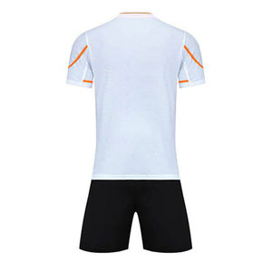 Ensemble de vêtements de football pour hommes, design de logo personnalisé, haute qualité, 100% polyester, séchage rapide, respirant, col en V, manches courtes, prix de gros - Product Image 2