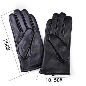 Gants en PU à doigts complets fabriqués par OEM pour une utilisation quotidienne pour les fêtes, pour le sport, la conduite en plein air, l'hiver et le cuir véritable à la mode. - Product Image 3