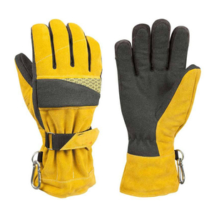 Precio de Venta caliente Calidad Guantes de bombero Guantes de fuego de protección de llama Precio al por mayor Calidad Guantes de bombero de cuero - Product Image 1