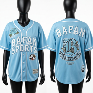 <b>Women</b> Baseball Jersey Polyester <b>Mesh</b> 220 GSM Black Grey Yellow Button Front Sublimated Embroidery <b>Women</b> Baseball Jersey - Product Image 2