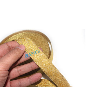 เทปเนื้อโลหะประดับลายดอกไม้และริบบิ้นสำหรับงานขนาด2มม. ถึง50มม. - Product Image 5