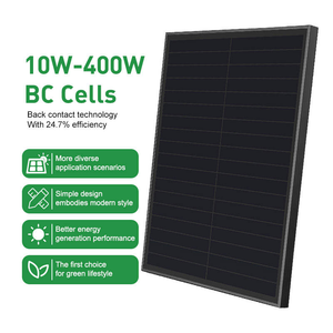 Panneaux solaires HPBC de taille OEM certifiés CE ISO, cellules <span class=keywords><strong>LONGI</strong></span>, entièrement noirs, 25% d'efficacité élevée, panneau solaire HPBC 25W 18V, panneau solaire noir - Product Image 2