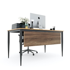 Escritorio de Madera Contrachapada de 140x80cm con Revestimiento de Melamina y Patas Cónicas II con Cajón - HBCN011 - Product Image 4