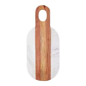 Tabla de cortar de madera y piedra de mármol de diseño de lujo, artículos de cocina de Hotel para la mejor venta, tabla de queso creativa para picar - Product Image 1