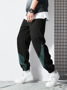 Pantalons de survêtement et pantalons décontractés pour hommes de haute qualité sur mesure Patchwork Style délavé prix de gros pas cher - Product Image 6