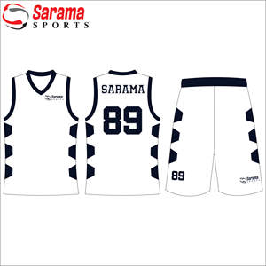 Sublimation Impression Logo Rouge Blanc Loungewear Survêtements Uniformes de Basketball Pas Cher Réversible Nouvelle Couture Haute, - Product Image 1
